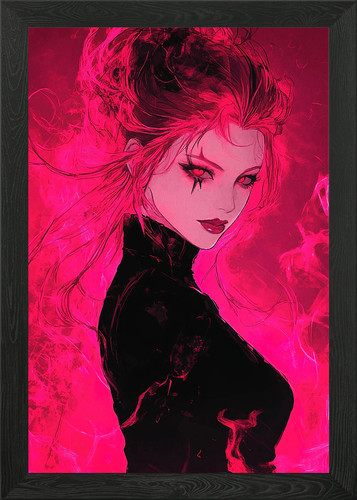 Anime mädchen flammen - mädchen,