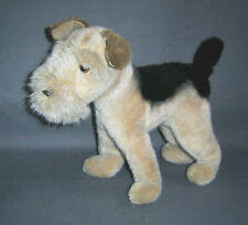 Stofftier STeiff Terry Arry  Airedale Terrier 80er Jahre ohne KFS
