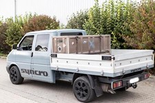 seltene 750 Liter Auflagenbox Gartenbox GFK Sitzbank Truhe Tisch Bank Kiste