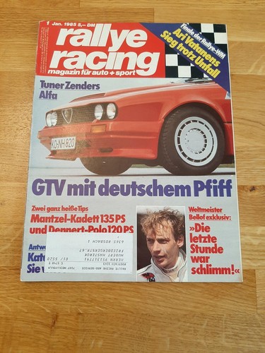 Rallye racing 1985 - racing, 01/1985