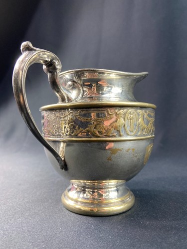 Topf milch versilbertes - topf, metall