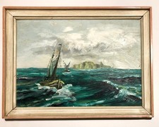 Öl Bild Maritim Helgoland