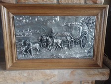 Zinn Bild in Holzrahmen