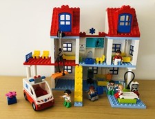 Lego Duplo Krankenhaus 5795 Krankenwagen Arzt Haus Rettungswagen Platte Notarzt