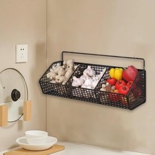 Obstkorb, Wandmontage, Küchenregal für Badezimmer, Schrank, Küche