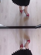 High Heels/Peep Toes ❤️ Schwarz, Weiß, Rot, Gepunktet ❤️ Tamaris Gr. 40