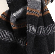 PERUVIAN STYLE  Ethno schal edeles MATERAL braun beige schwarz  Kaschmir weich