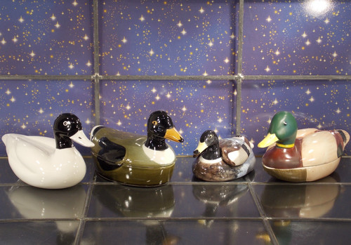 Antik ente figur porzellan - ente,