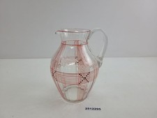 Glaskrug Glas Transparent Rot