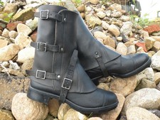 Schweizer Voll Ledergamaschen , 50er Jahre , Original