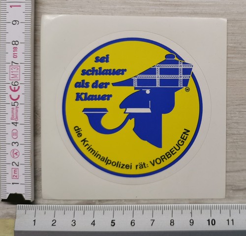 Sticker aufkleber die kriminal - sticker,