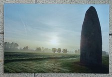 Menhir du Champ-Dolent, Hinkelstein, okkult, Foto Acrylglas