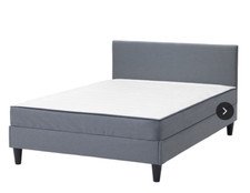 IKEA SÄBÖVIK Boxbett komplett, fest/Vissle grau, 160x200 cm 