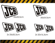 Aufkleber JCB Logo Bagger Set
