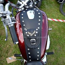(S) Suzuki Intruder Vs 600 800 1400 Leder Tank Panel Pad Gurt Chap Bib Belagsatz