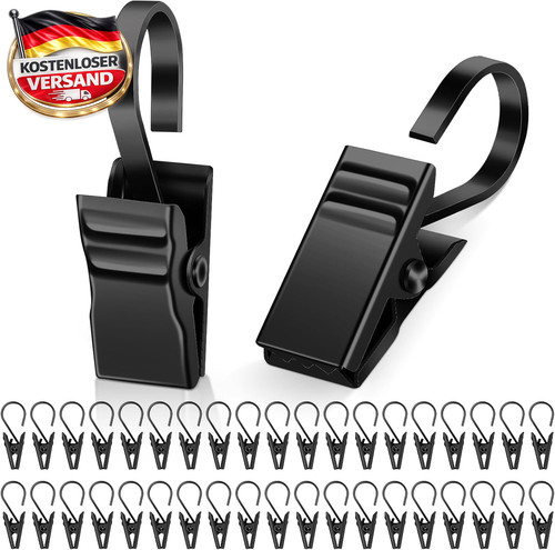 Edelstahl gardinenclips - 50,