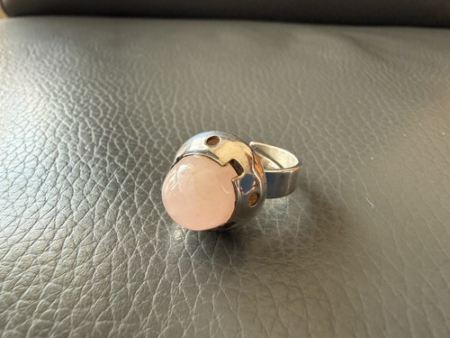 Ring silber 830 rosenquarz - ring,, silber,