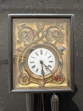 Schwarzwälder Rahmenuhr mit Pendel (Lackschilduhr) ca. 1860 - 1900