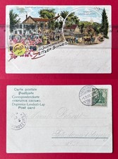Litho AK ZEITZ 1903 Gasthof
