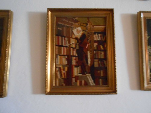 Gobelin bild der bücherwurm - bild,