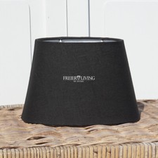 Lampenschirm schwarz oval - lampenschirm,