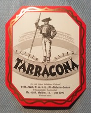 Old Wine Label with Tag Label