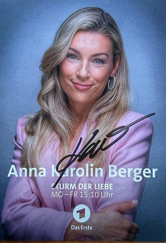 Autogrammkarte von anna - autogrammkarte,