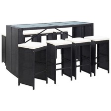 Gartenbar Set Poly Rattan