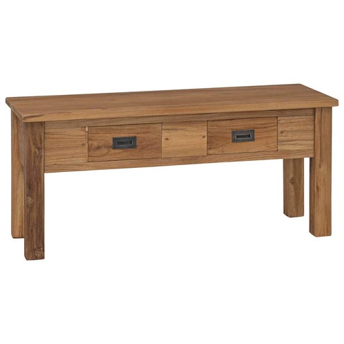 Teak massiv flurbank 90x30x40 - massiv,