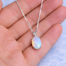7x9mm opal pendant 925