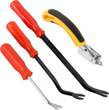 4er Set Abzieher Klammer Tapezierer Tacker für Nagelabreißer