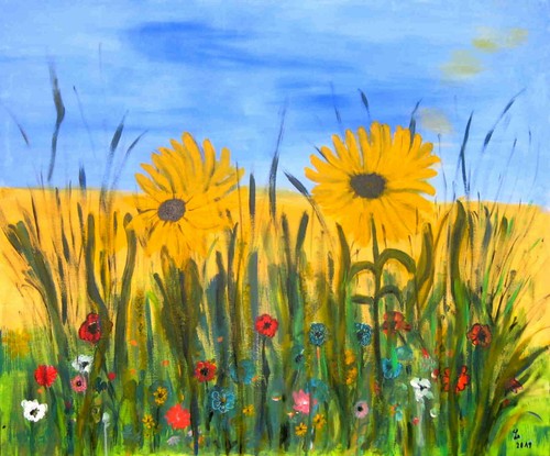 Acrylbild selbst gemalt 2019 - gemalt,