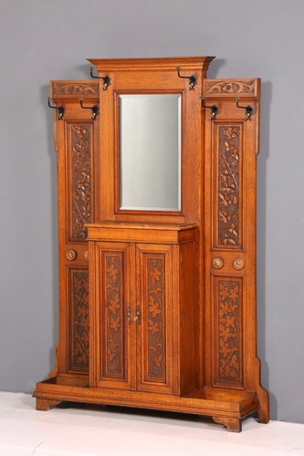 Eiche garderobe jugendstil - garderobe,