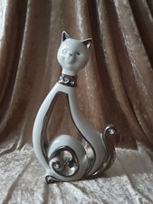 Formano Dekofigur "Katze", 27,5 cm hoch, Vitrinenstück, unbeschädigt wie neu