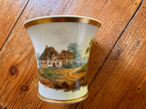 Antike biedermeier prunktasse - biedermeier,