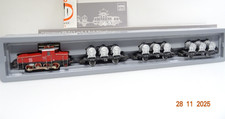 Märklin H0 2874 Güterzug 4tlg. mit E63 und Behältertragwagen in OVP JL4756