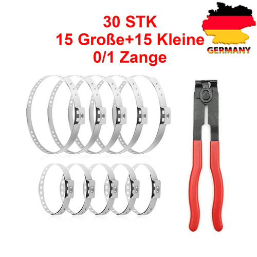 Stück edelstahl schellen - 30,