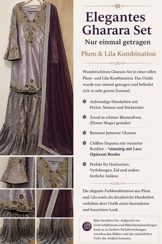 Festliches gharara set plum - festliches,