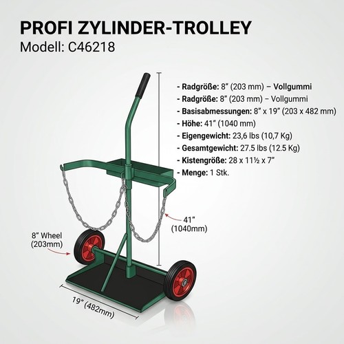 Flaschenwagen zerlegbar gas - zerlegbar,