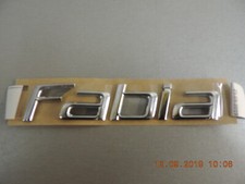 Original Skoda Fabia Emblem Schriftzug Heckklappe Zeichen Aufkleber 5J6853687739