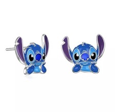 Lilo & Stitch Ohrringe Silber Edelstahl Kinder Ohrstecker Damen Süß Disney