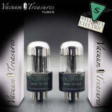 6sn7gta nos sylvania chrome - sylvania,