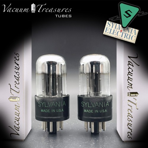 6sn7gta nos sylvania chrome - sylvania,