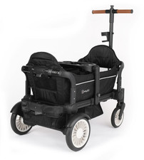 BabyGO Cozy Rider Bollerwagen Transportwagen schwarz creme