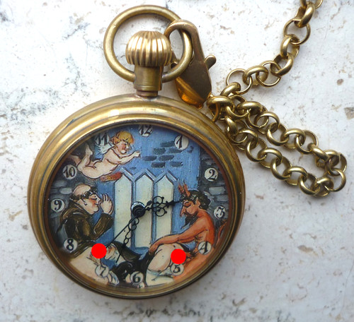 Taschenuhr mit erotik - taschenuhr,