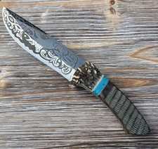 Gamsjaga Messer geätzt GJ102