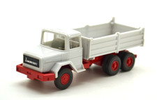 1:87 (H0) - Wiking 673/2  Magirus-Deutz Pritschen Kipper / altweiß