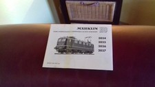 Märklin Bedienungsanleitung für Elloks 3034 3035 3036 3037 von Julei 1961 gut