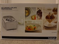 Cuisinart ICE100BCU 1,5L Kompressor Eis & Gelato Pro Maker 150W Silber"