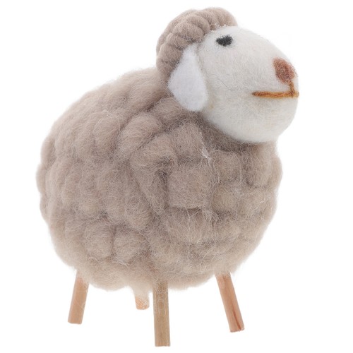 Grey sheep decor tabletop - decor,